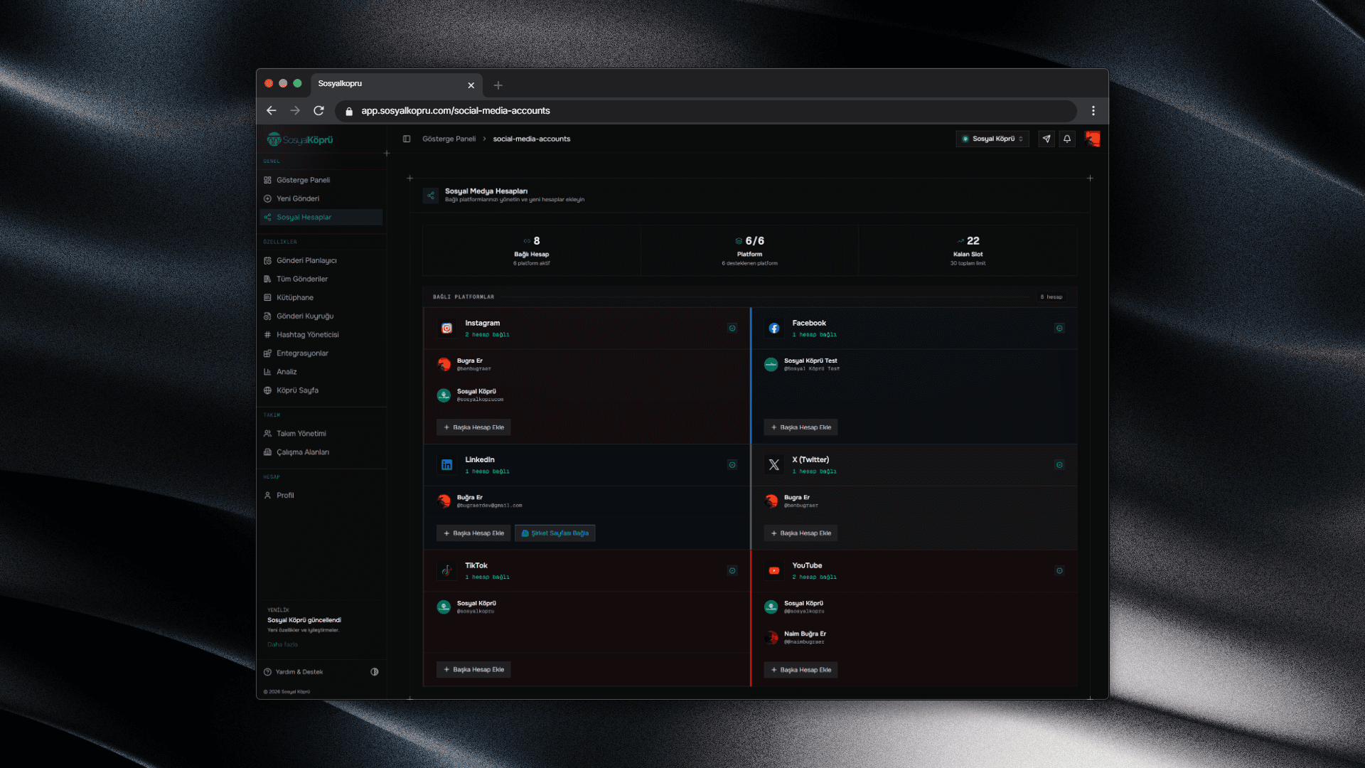 Sosyal Köprü Dashboard
